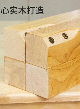 2I全实木餐桌家用小户出BDX-448租屋大排挡面馆小吃型店早桌长椅