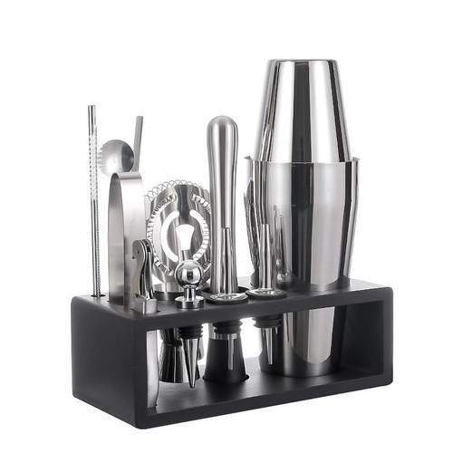 爆款竹架调酒套装不锈钢0/800摇鸡尾0XXE酒酒酒吧工6具套装