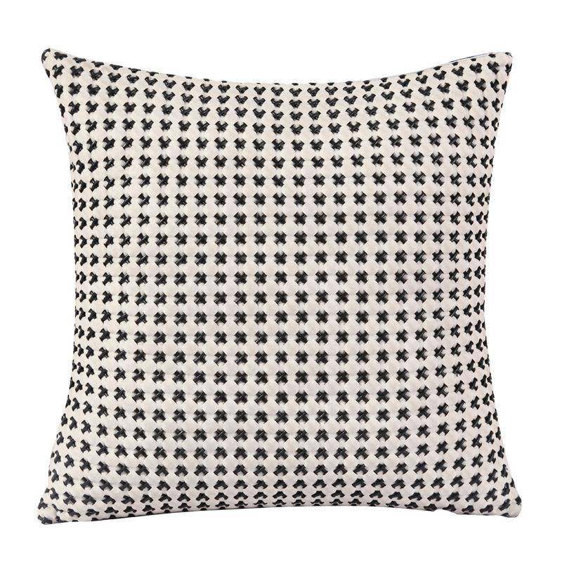 织现代轻客奢仿皮绒手工编抱枕样D17板间酒店厅高端软装靠靠垫靠,居家布艺,抱枕被,淘宝优惠券,粉丝福利购,淘宝优惠卷