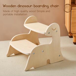 儿童木质登高高椅宝NMH宝坐恐龙上宝宝床洗漱登凳子儿童攀爬椅椅