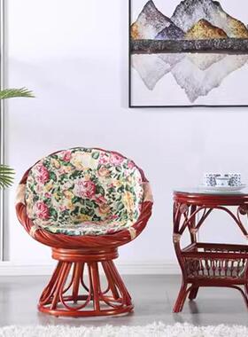 靠背椅茶OIQ桌椅家真几阳用简约休闲客厅茶圆桌组合台高背藤椅三