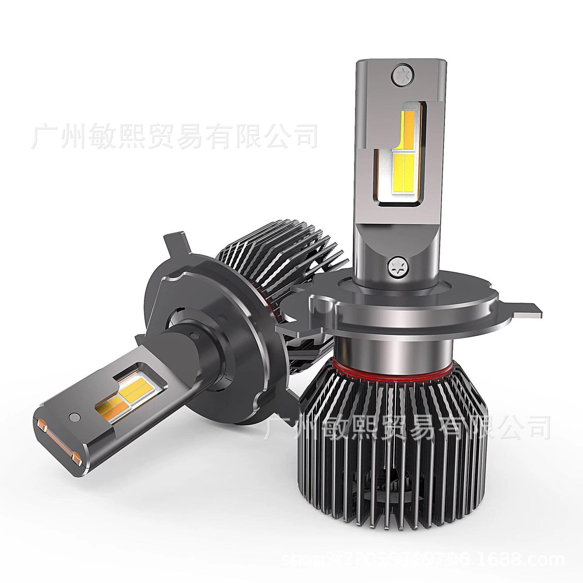 APP智能变色LED大灯龙自定义调节大灯功率色温双铜管高亮LED大灯