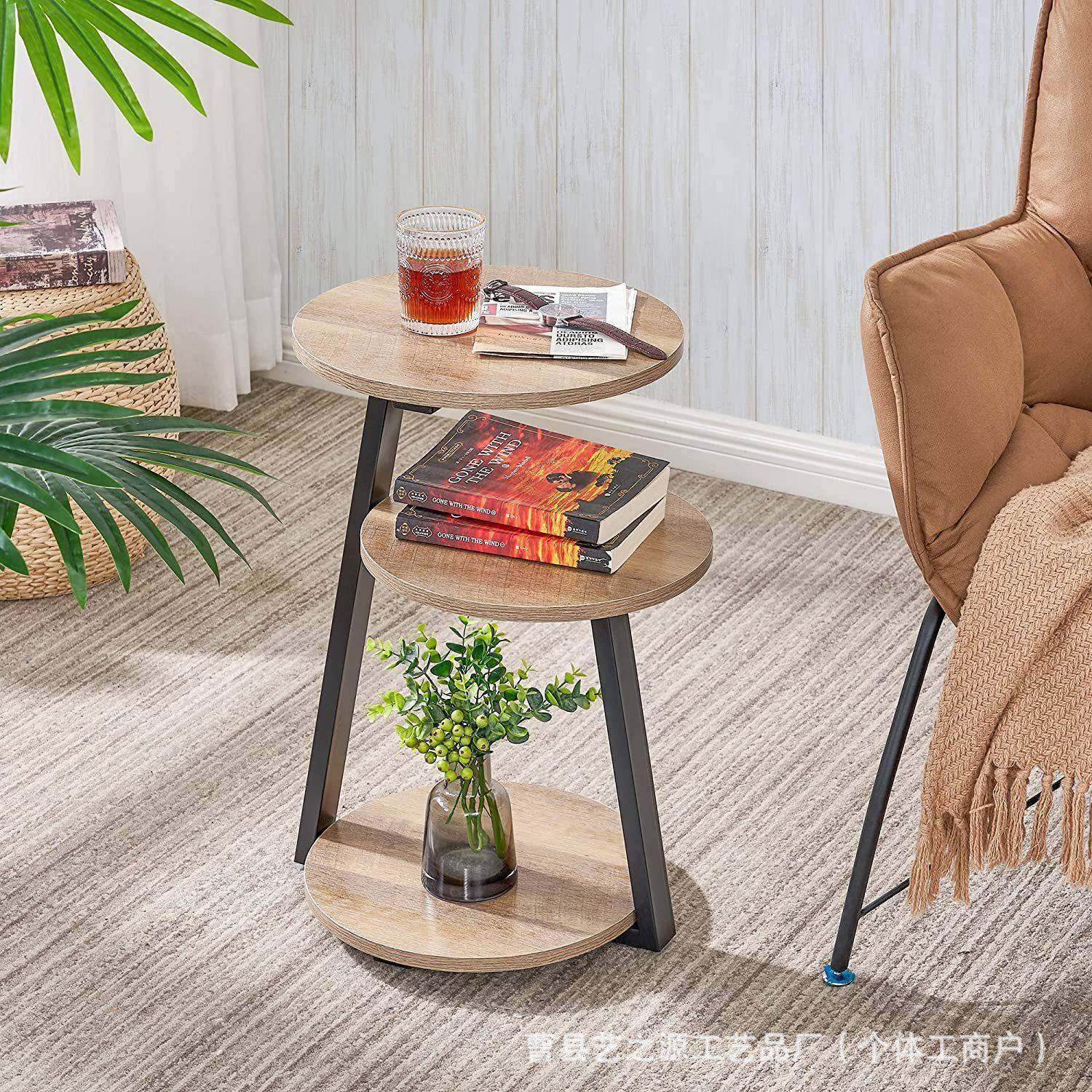 R24315铁几艺功能轻多奢沙发边置物架厅卧室圆形置物收纳架边客柜,收纳整理,书桌收纳置物架,淘宝优惠券,粉丝福利购,淘宝优惠卷