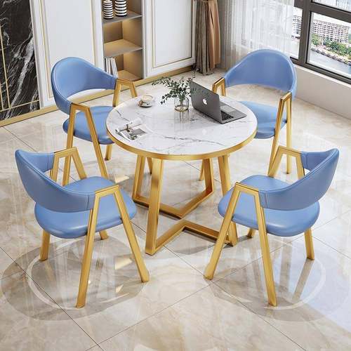 现代XYZ8-01简约洽桌椅组合网红接休闲阳台小桌圆办公休息区会客