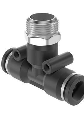 TPMJOV朝日气动气快速T三型通管快插螺纹丝接头PB外T4-M5/6-01/8-