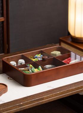 竹制藤编干果盒家用客厅中式年坚果2024新新款过分250116格点心盘