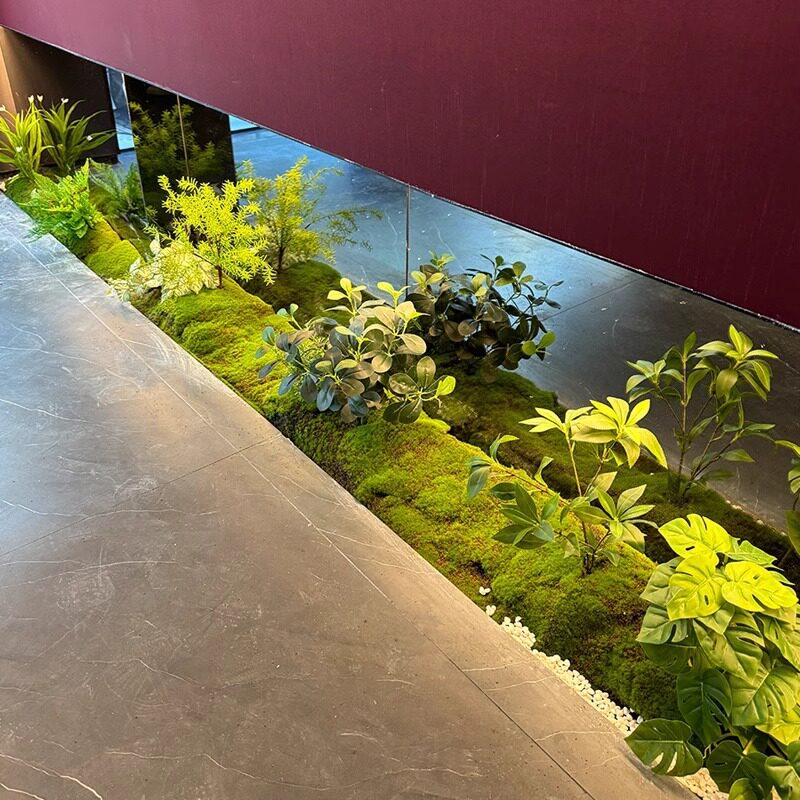 仿真绿植苔藓组合室内墙角花槽