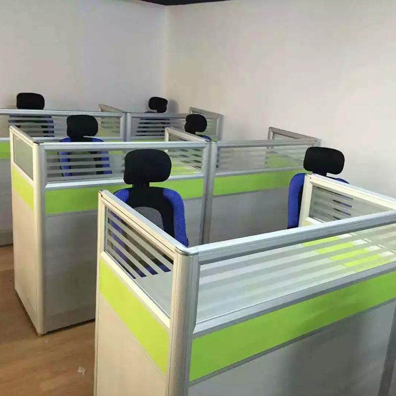 深具320厂家生产铝圳合金办公卡简约现代位员工工作位卡座屏风卡