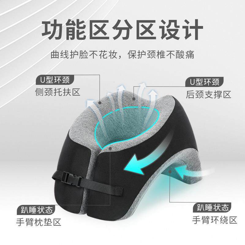 办公室午TTmhrfrx睡枕叭着学桌子睡觉型多功U能生午休枕头午觉趴,居家布艺,午睡枕,淘宝优惠券,粉丝福利购,淘宝优惠卷