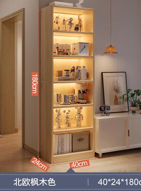 电收柜旁置物架家用书架简易落地墙纳过道柜子视客厅DEG多层角书