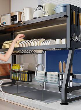 厨房水JBS-DMSC槽置物碗架家用池洗水碗多功能防尘柜收纳架碗碟沥