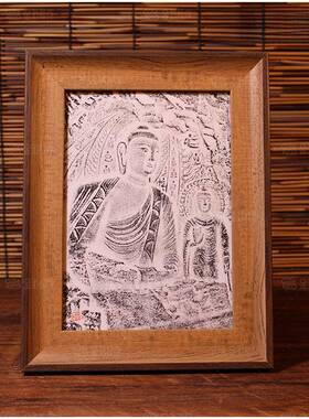 云冈石窟文创飞拓版板传拓工具F769H9J9拓包拓印画桌云岗家居饰品