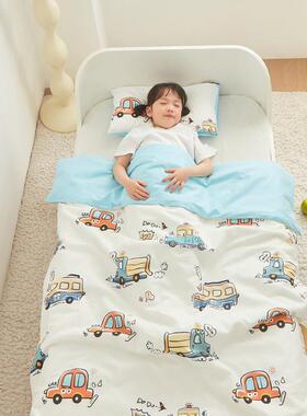 纯棉童被单AJ件被1.5单人12儿0x150cm婴儿宝宝幼儿园男女孩套罩卡