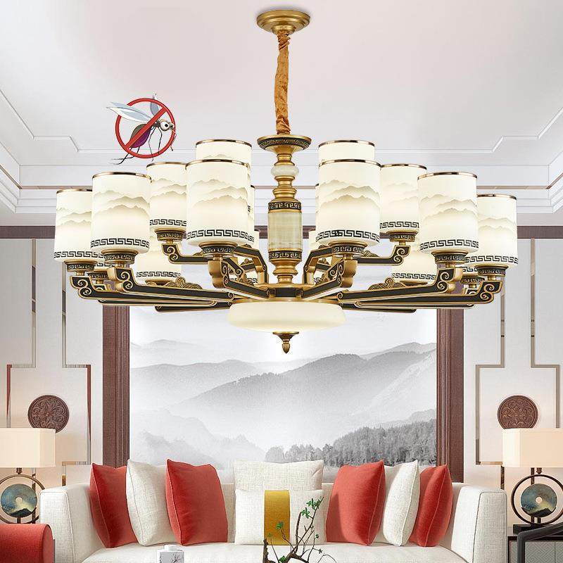 新款复式楼大吊灯欧式1065楼中大楼锌合金玻璃吊灯墅别厅客工程吊,家装灯饰光源,智能吊灯,淘宝优惠券,粉丝福利购,淘宝优惠卷