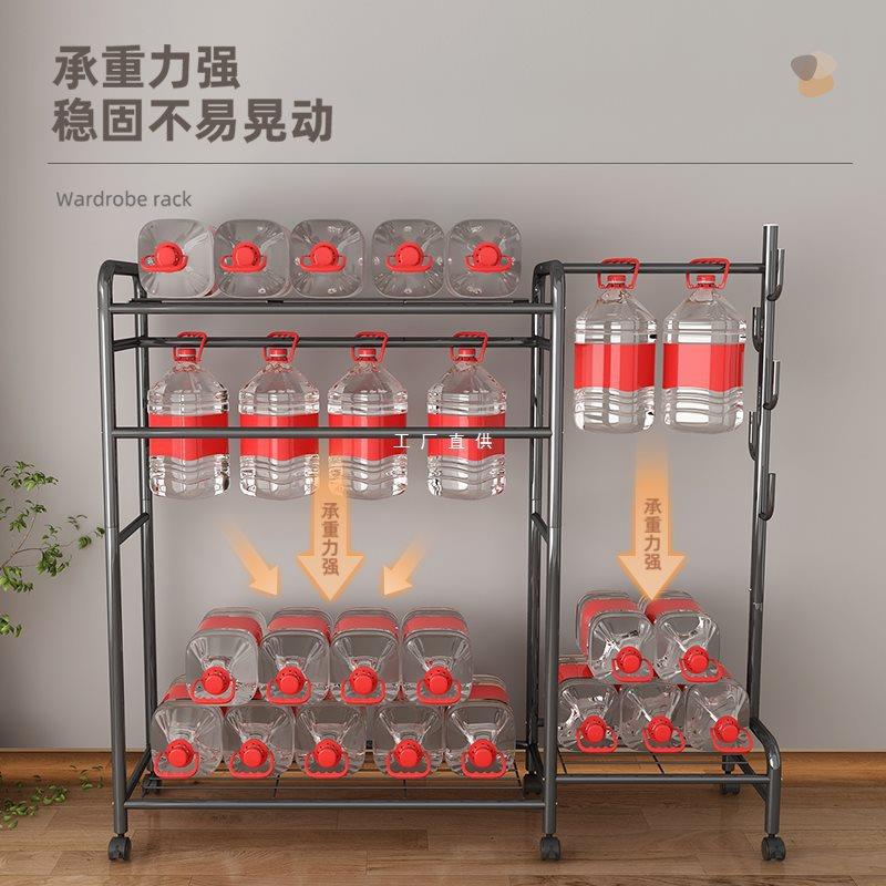 衣柜简YG-0807易挂衣铁架子落地柜组装艺钢管加粗衣加衣固全钢架