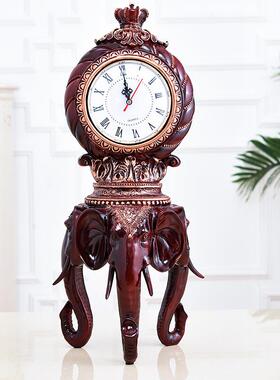 欧式家居客厅办公卧室意家奢华座钟台钟美式S9527用个性摆象件坐