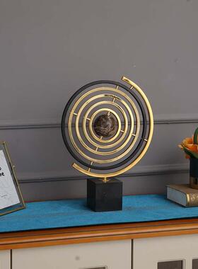 欧式办公室桌装面饰品地球仪摆美式客厅电视柜柜书003酒房摆设件