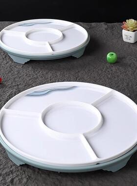 密胺餐盘具四格卤海水卤味拼商用套菜装饭店鲜分格盘点心RZI小吃