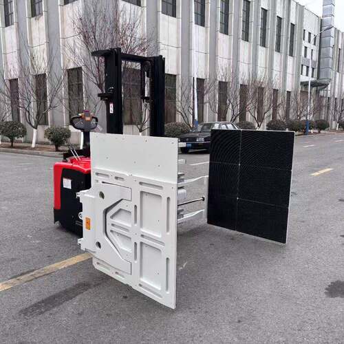 非标全电动抱夹叉车旋转油桶倒料车60度原纸布料棉包翻转夹抱机