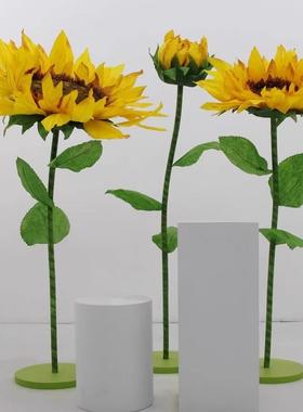 大型日葵仿真置纸花户外防水婚向庆道具路引婚礼布82220舞台橱装