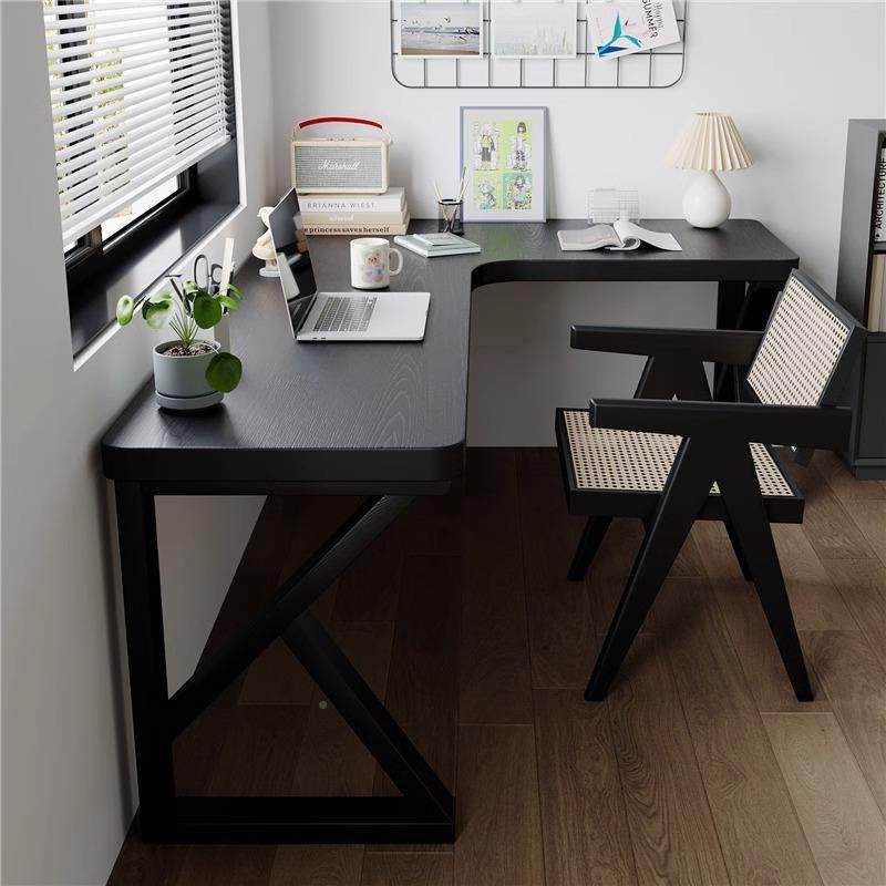 实木l转角书桌黑色型拐角脑wyy20250桌卧角室儿电童学习办公桌墙,住宅家具,电脑桌,淘宝优惠券,粉丝福利购,淘宝优惠卷