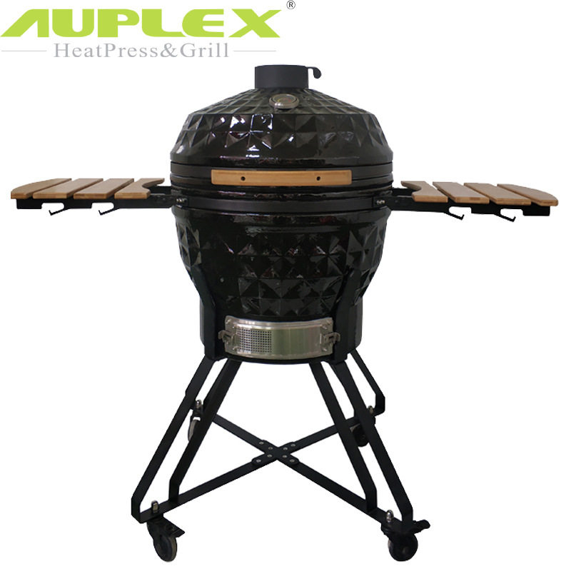 陶瓷烧烤炉24寸现货BBQ欧美庭院烟熏炉厨房烘焙多功能烤鸡炉