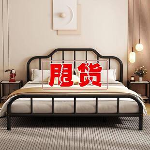 欧式铁床家用现代简约1双.8米人床铁架床屋单人床1艺.ZIW2米出租