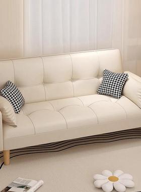 DYA沙发客厅小0租户型224新款出房双人猫抓皮布卧可折室叠两用沙