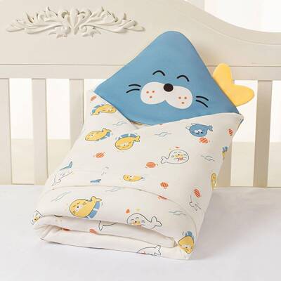 被新生婴儿用抱初生厚包被秋冬季加款纯棉宝宝品外出两PVR用被子