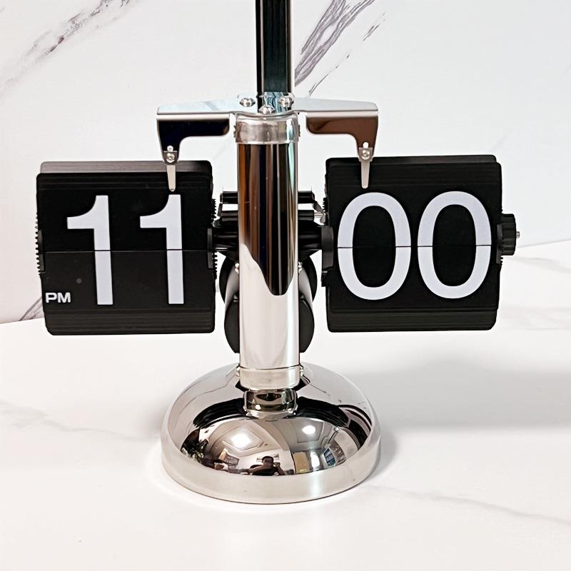 欧式古天平翻页钟座约客厅F001钟表桌面钟工简艺品自动单脚翻复叶