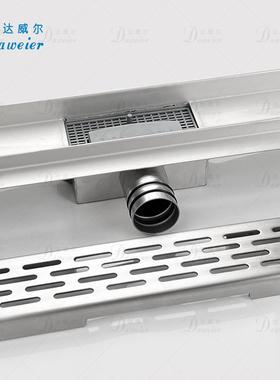 SU070070F4不3锈钢地漏加S加厚宽侧排水长条线形大排量防臭防虫