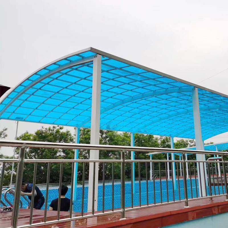 合金停车棚停车场YMV充桩车棚电铝动电汽车遮阳棚棚露天防晒定雨