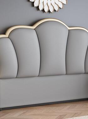 床头软靠背现代简包约床落头RBY板2背023年新款地单独单买实木薄