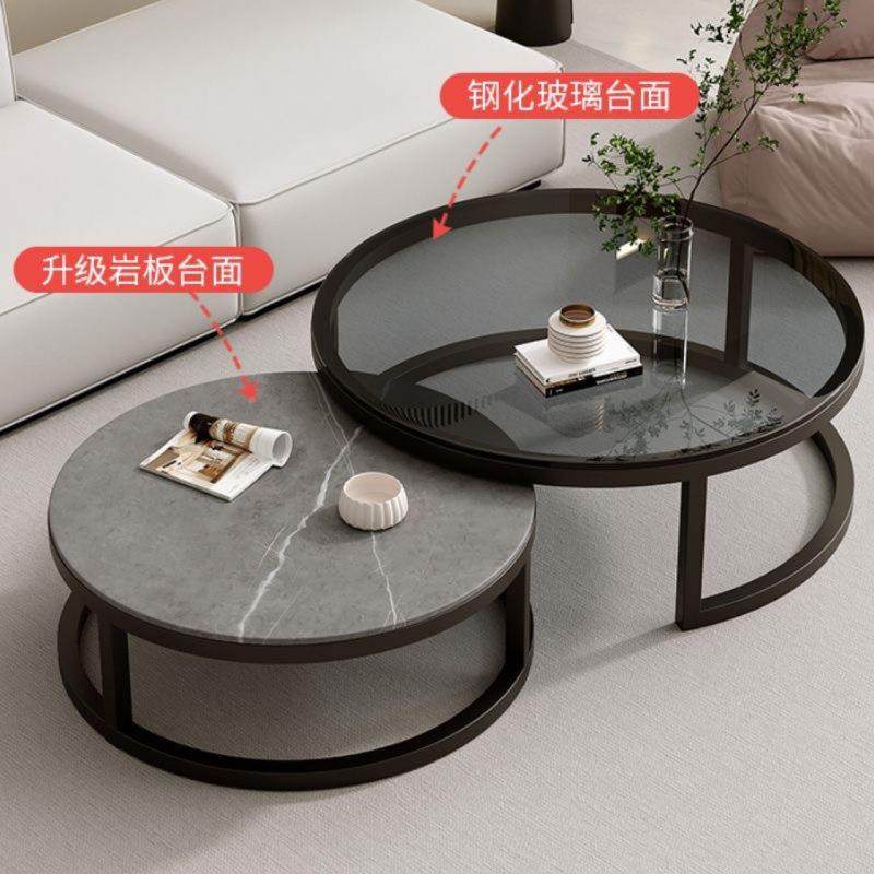 圆岩板几客厅现家用小户型代简约网KXW红形网红桌子出租房2025新,鲜花速递/花卉仿真/绿植园艺,其它园艺用品,淘宝优惠券,粉丝福利购,淘宝优惠卷