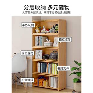 f书t柜梯下储物柜靠墙矮柜立柜窄柜实木家用LYN书楼架带门美式收