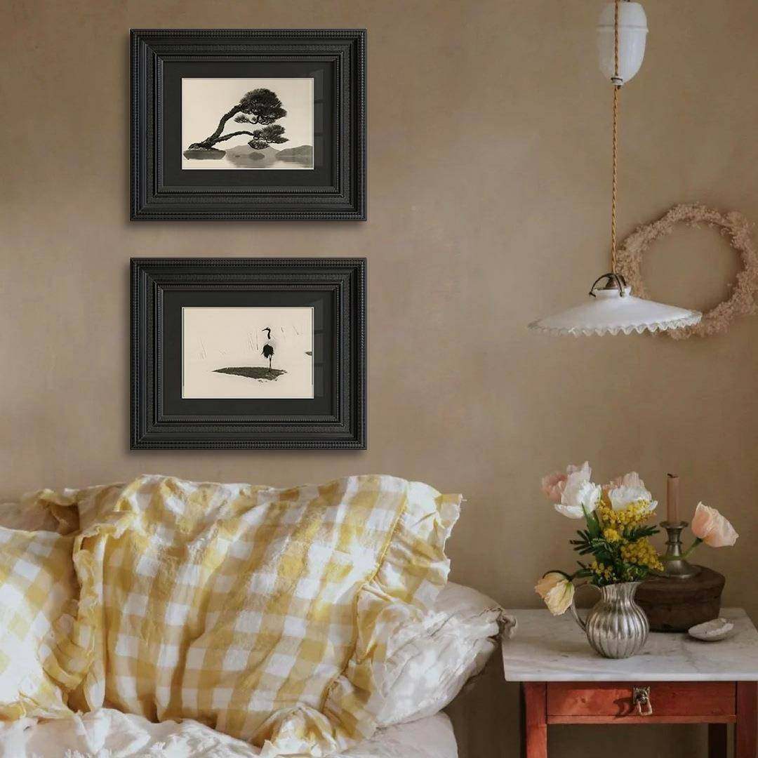 山本昌复南al202308风室黑白摄影法式中古客厅装饰画美式小众古卧