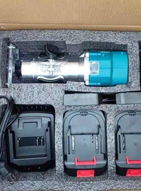 爆销无1V刷锂电修边机充电开2槽机木工修LLB边雕刻开木孔铣