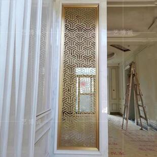 装饰中式1115B酒锈店堂属屏风大金工程办公室餐厅酒店不钢屏风隔