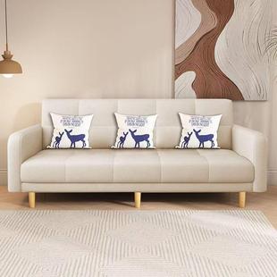 户发小型客厅家用新款 简约沙现三158人位出代租房两用沙发床