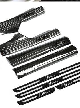 奥迪A3A5404lQ5LQ3宾Q条7标不锈A6钢l内置门槛外置上下层迎踏板a