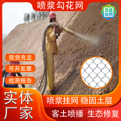 【厂家直销】喷浆挂网镀锌勾花网