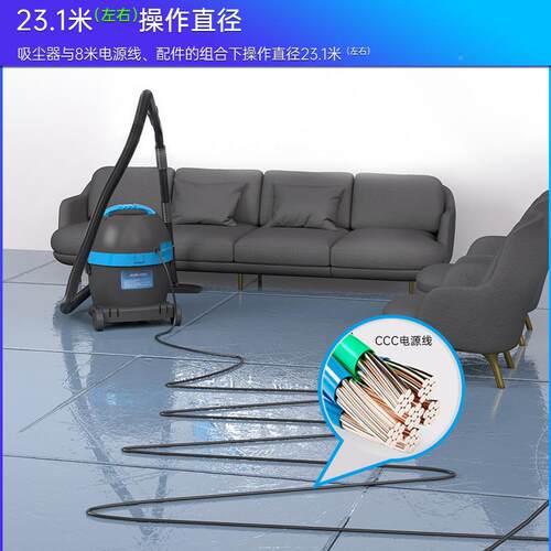 凯工德威DL-1尘020商用ZWH业吸器商业大功率吸尘机吸水工机干湿两