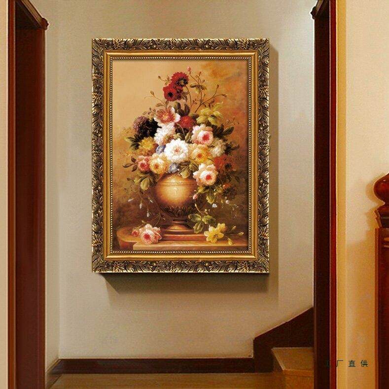 有框古典画家装F95TM7SJ饰画客式厅画餐欧厅玄关挂画居壁挂画喷绘