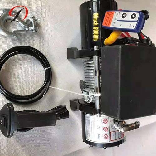 销售线自救汽车绞盘253车载钢丝绳小吊机无钢索电动绞盘