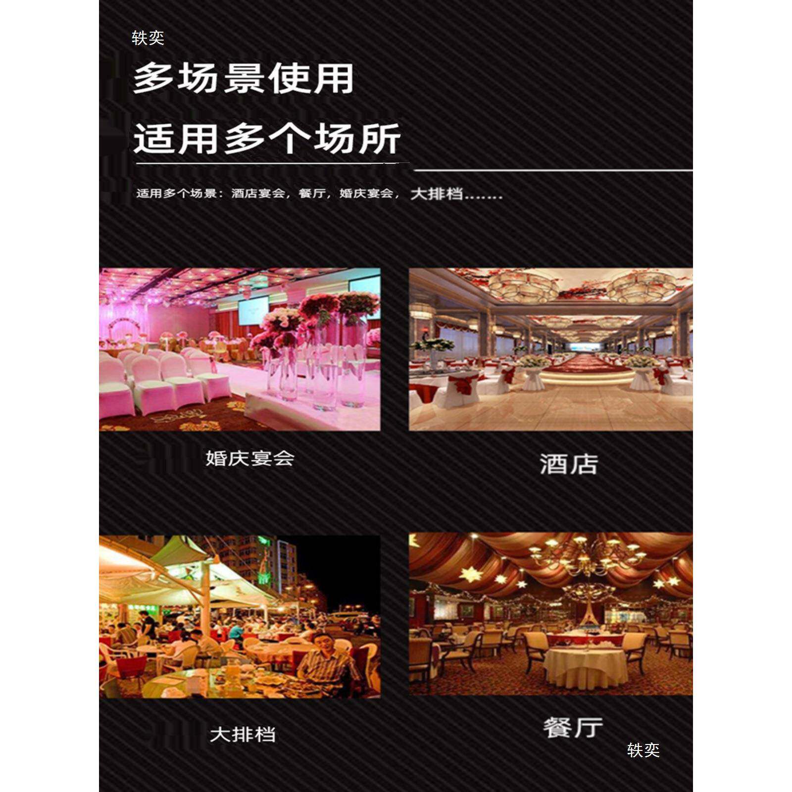 酒店餐手推玻璃转盘厅车收集运送存放1工590格烤漆加酒楼厚具车