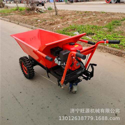 翻工程68输汽油手推车爬坡能力强汽动油手运推车农用汽油力斗车
