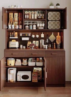 酒柜餐边柜靠置墙一体柜家用厨房餐柜客厅物柜子备储物LKB橱柜茶