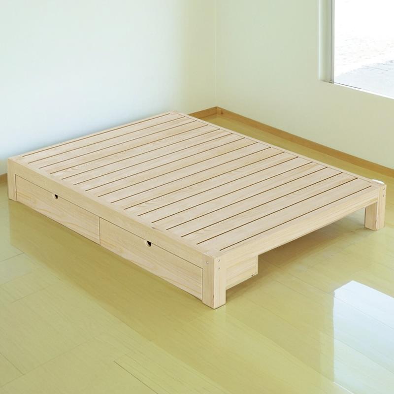 榻榻米床实架木床板无床头1米ST-100-1单人床主卧2床架子排骨架床