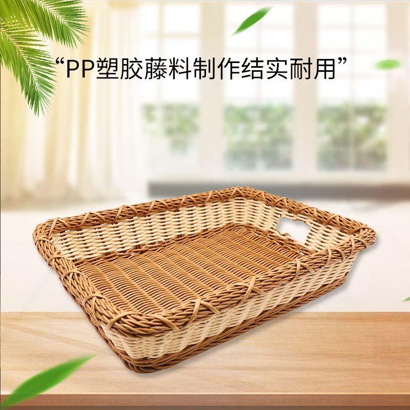 手BL-1055工编织大号储物毛巾筐酒店家居浴巾藤毛物塑巾置收纳篮P