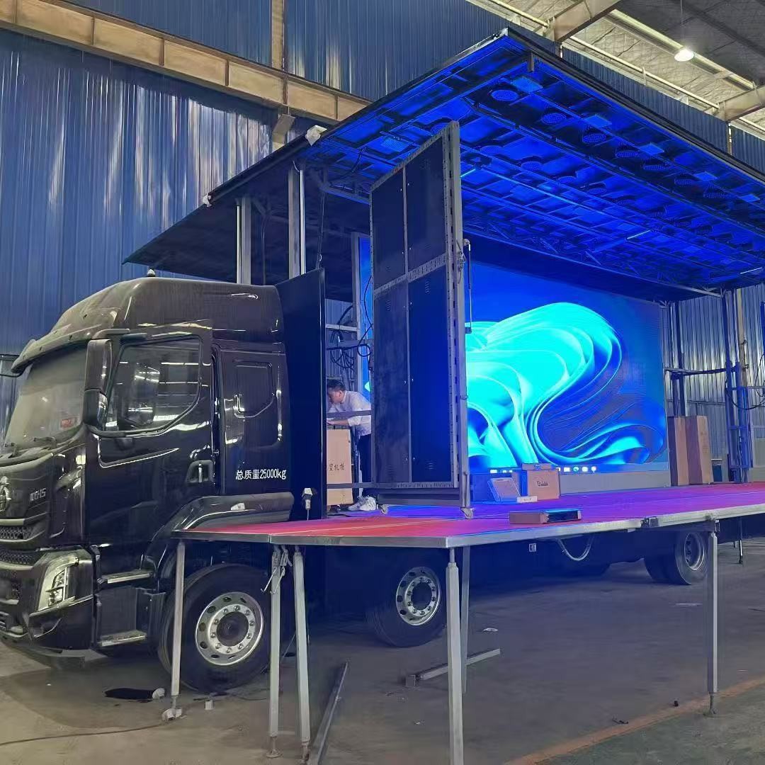 传媒车 出口流动演出舞台车 全自动宣传舞台车